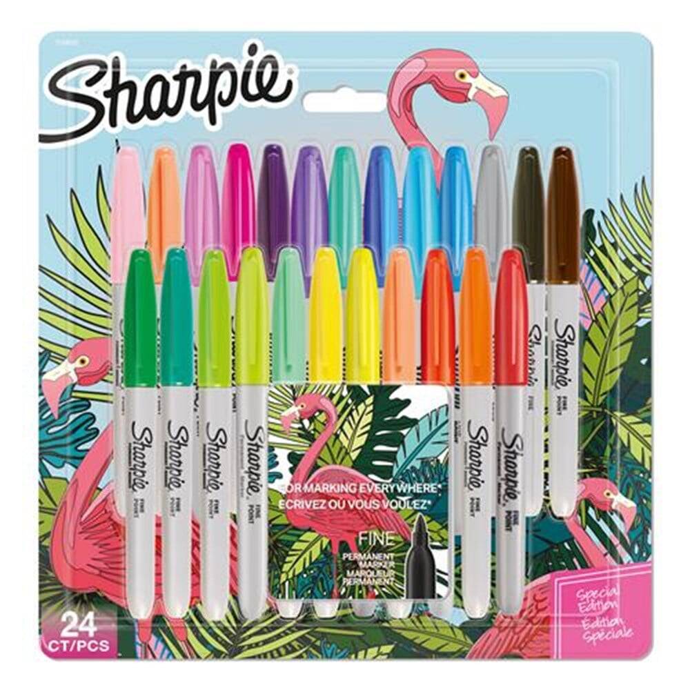 Sharpie Permanent Marker Set Fine 24'lü Flamingo