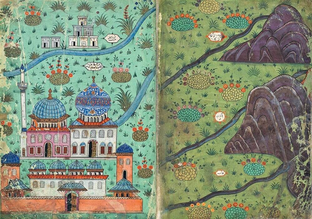 Gunfighter, Historian, Muralist, Calligrapher, Matrakçı Nasuh and His Menazilname - 3 Volumes