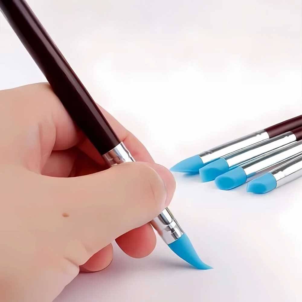 Silicone Tip Brush Set of 5 Fine