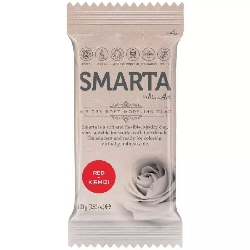 Smarta Havayla Kuruyan Model Hamuru 100gr Kırmızı