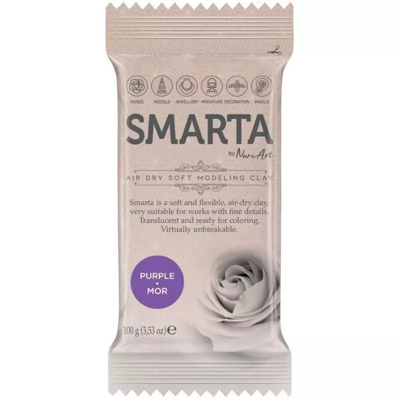 Smarta Havayla Kuruyan Model Hamuru 100gr Mor