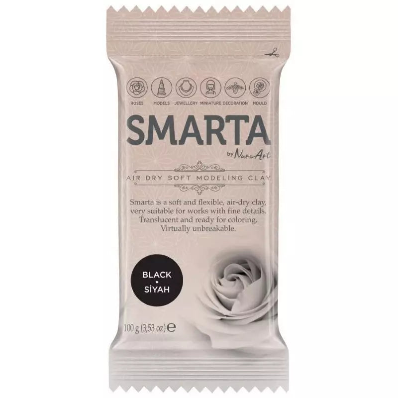 Smarta Havayla Kuruyan Model Hamuru 100gr Siyah