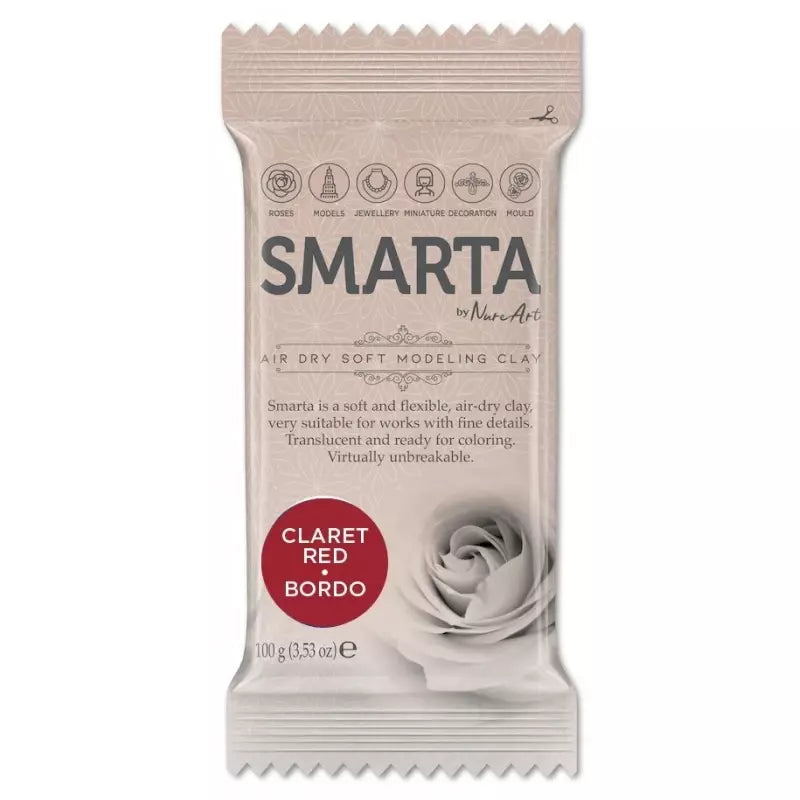 Smarta Havayla Kuruyan Modelleme Hamuru 100gr Bordo
