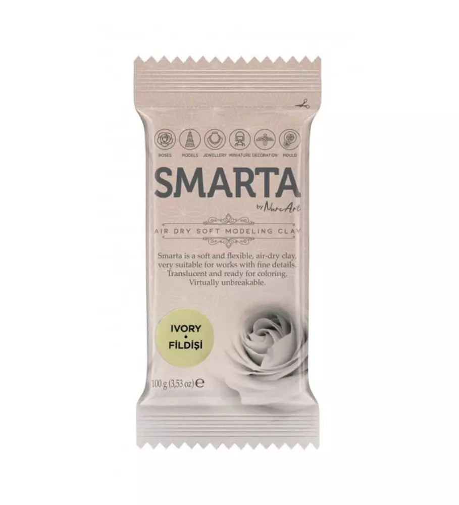 Smarta Havayla Kuruyan Modelleme Hamuru 100gr Fildişi