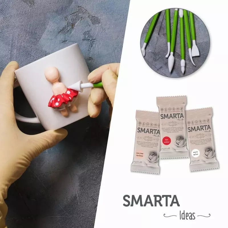 Smarta Havayla Kuruyan Modelleme Hamuru 100gr Neon Turuncu