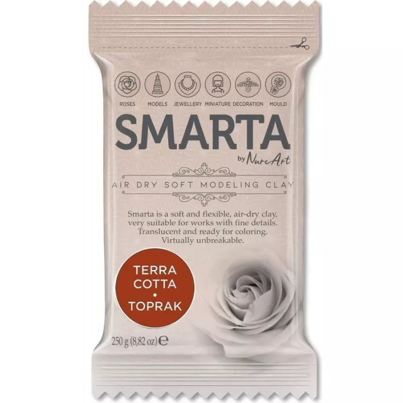 Smarta Havayla Kuruyan Modelleme Hamuru 250gr Toprak
