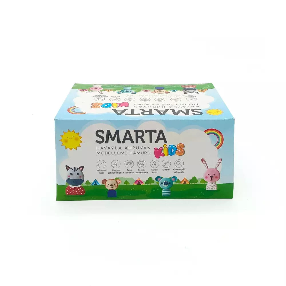 Smarta Kids Havayla Kuruyan Model Hamuru Okul Seti 70gr x 4'lü Set