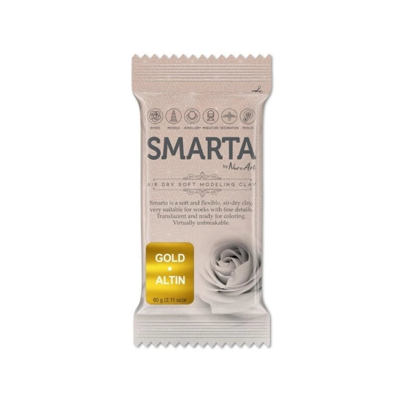 Smarta Kids Havayla Kuruyan Modelleme Hamuru 60gr Metalik Altın