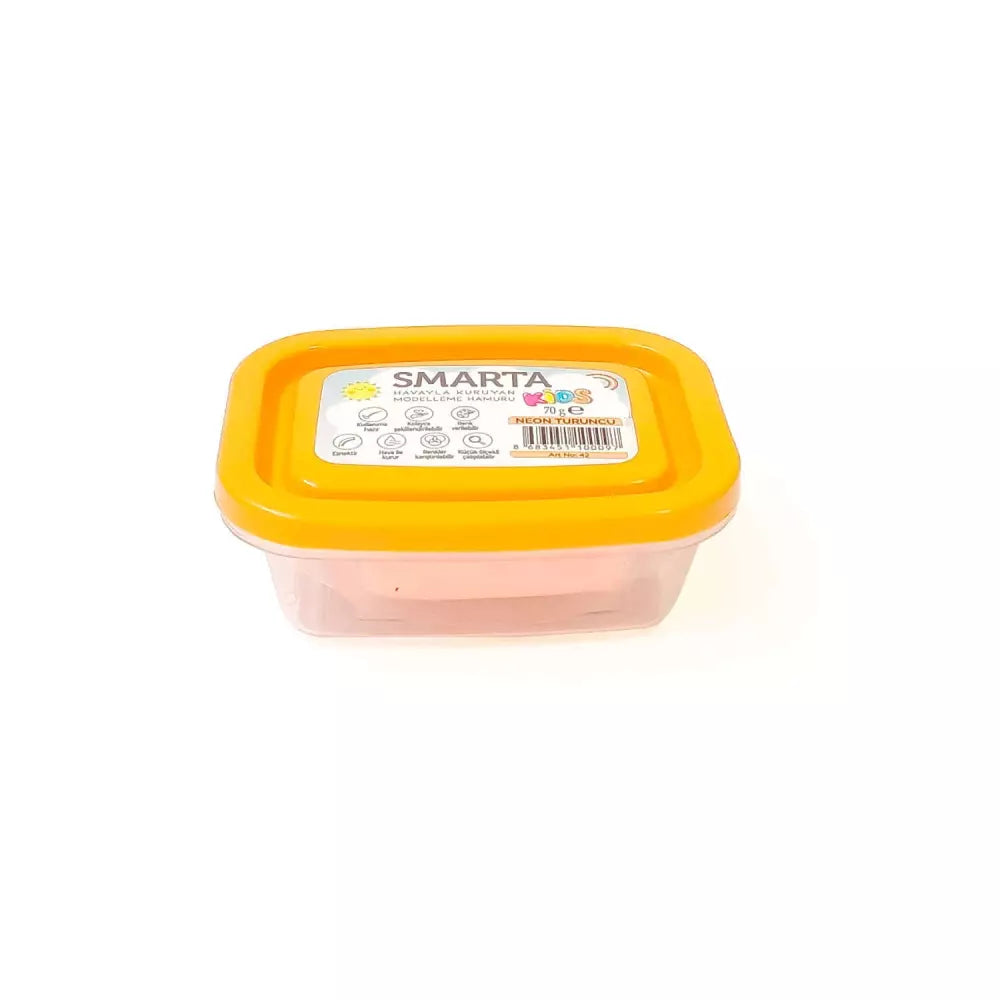 Smarta Kids Havayla Kuruyan Modelleme Hamuru 70gr Neon Turuncu 42