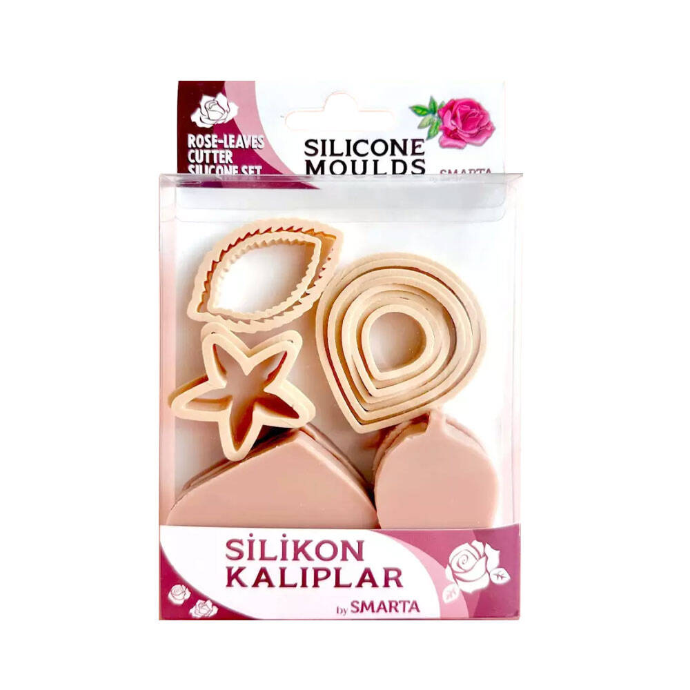 Smarta Silicone Mold Flowers Rose Leaf SK1013023
