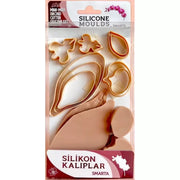 Smarta Silikon Kalıp Çiçekler Orkide Yaprak SK1013073