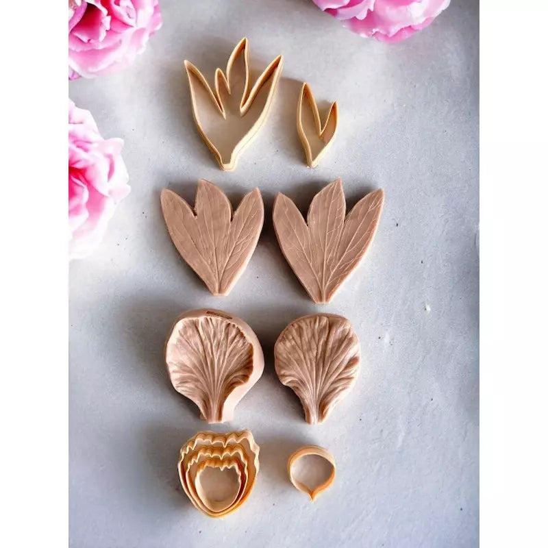Smarta Silicone Mold Flowers Peony Leaf SK1013072