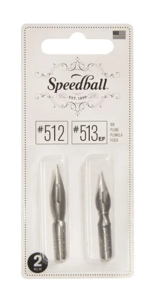 Speedball Kaligrafi Ucu No:512 No:513 EF 2'li Paket