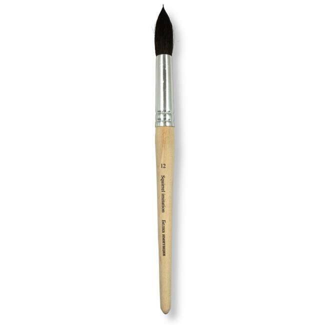 St. Petersburg Synthetic Squirrel Hair Round End Brush No: 12