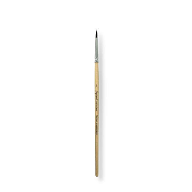 St. Petersburg Synthetic Squirrel Hair Round End Brush No: 3