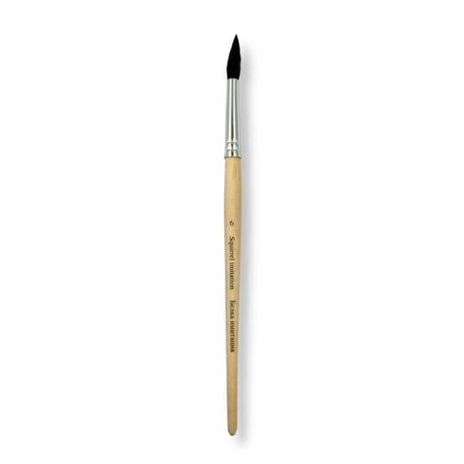 St. Petersburg Synthetic Squirrel Hair Round End Brush No: 6