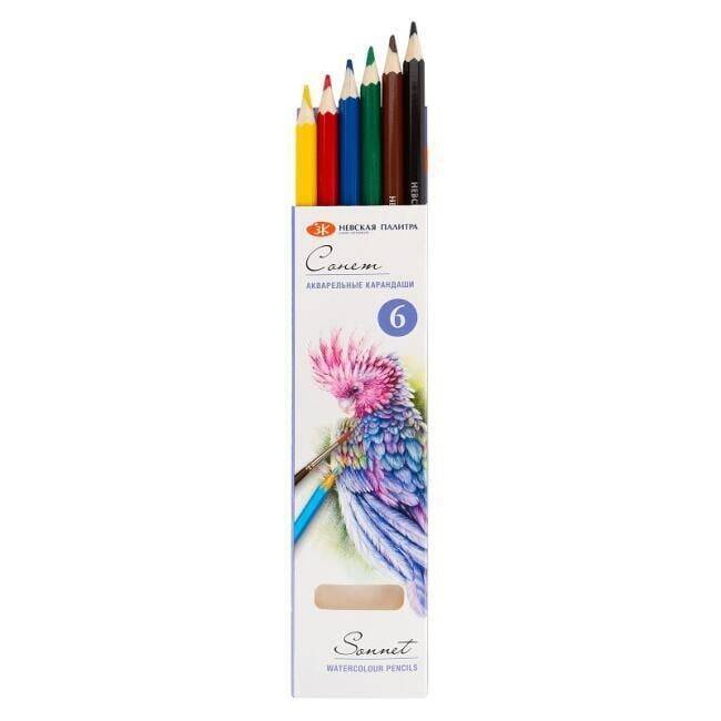 St. Petersburg Sonnet Aquarell Watercolor Pencil Set 6 Colors