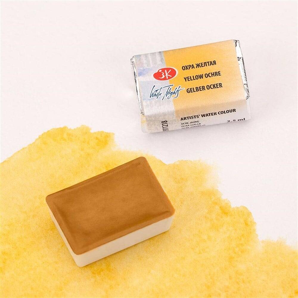 St. Petersburg White Nights 1/1 Tam Tablet Sulu Boya 218 Yellow Ochre