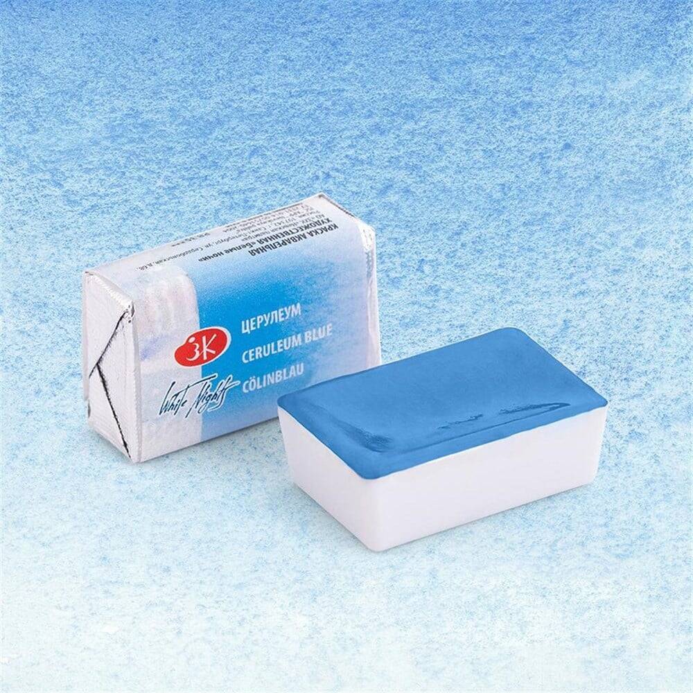 St. Petersburg White Nights 1/1 Tam Tablet Sulu Boya 503 Ceruleum Blue