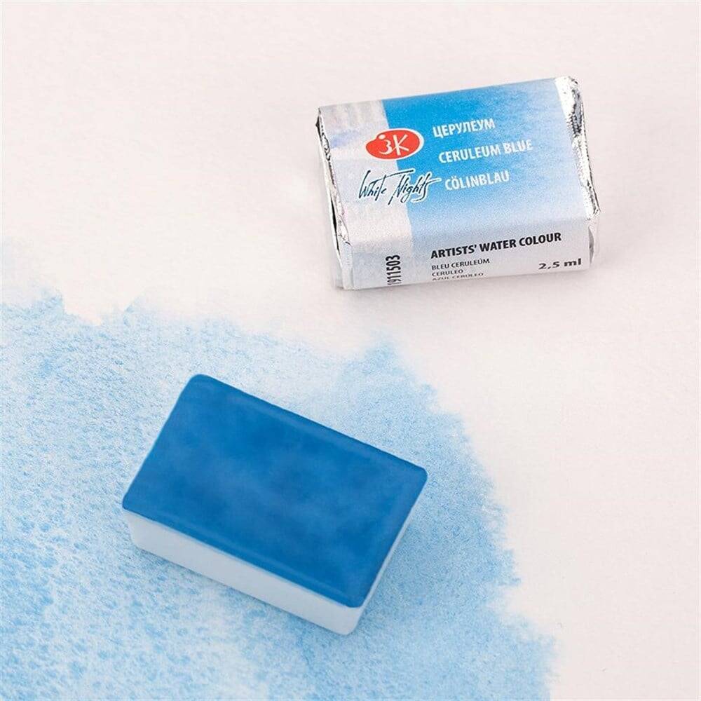 St. Petersburg White Nights 1/1 Tam Tablet Sulu Boya 503 Ceruleum Blue