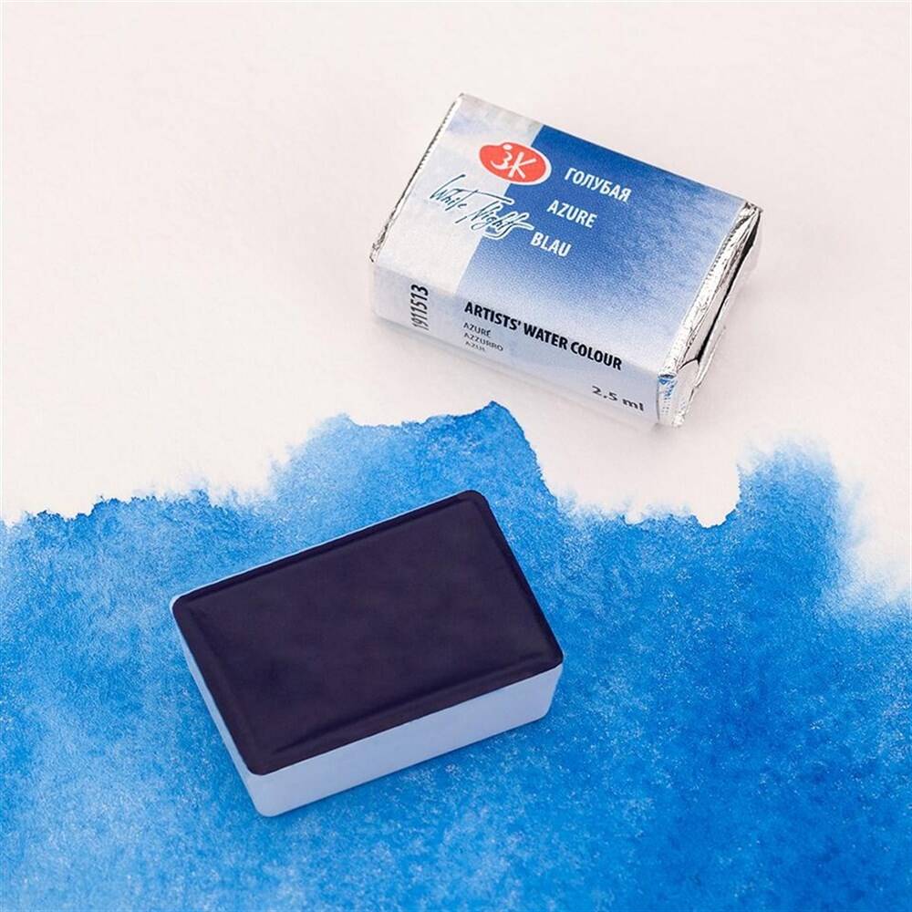 St. Petersburg White Nights 1/1 Tam Tablet Sulu Boya 513 Azure Blue