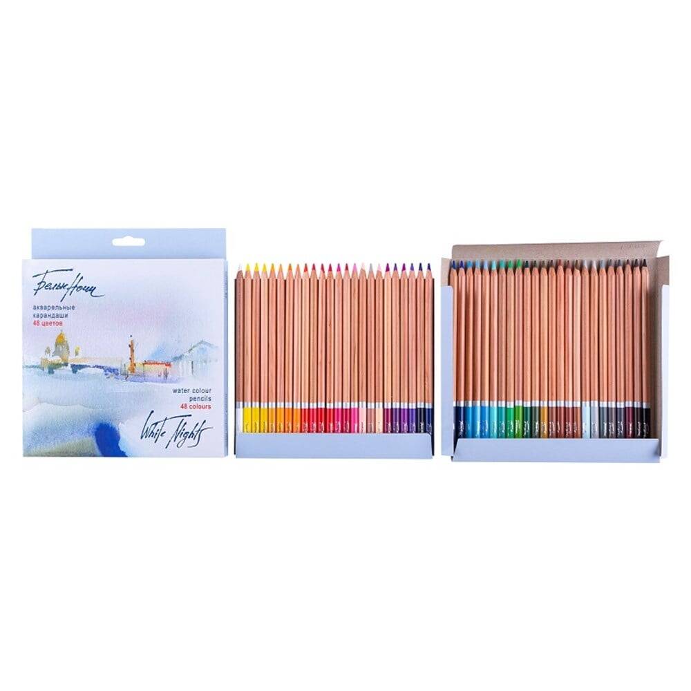 St. Petersburg White Nights Aquarell Watercolor Pencil Set of 48