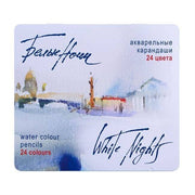 St. Petersburg White Nights Aquarell Watercolor Pencil Set Metal Box of 24