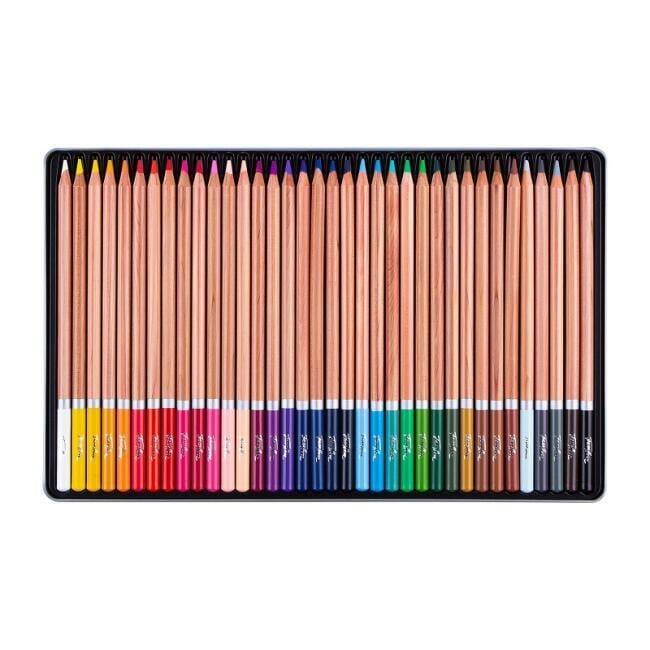 St. Petersburg White Nights Aquarell Watercolor Pencil Set Metal Box of 36