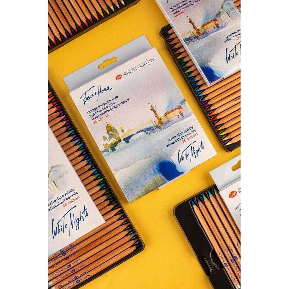 St. Petersburg White Nights Extra-Fine Artists' Watercolor Pencil Set of 36