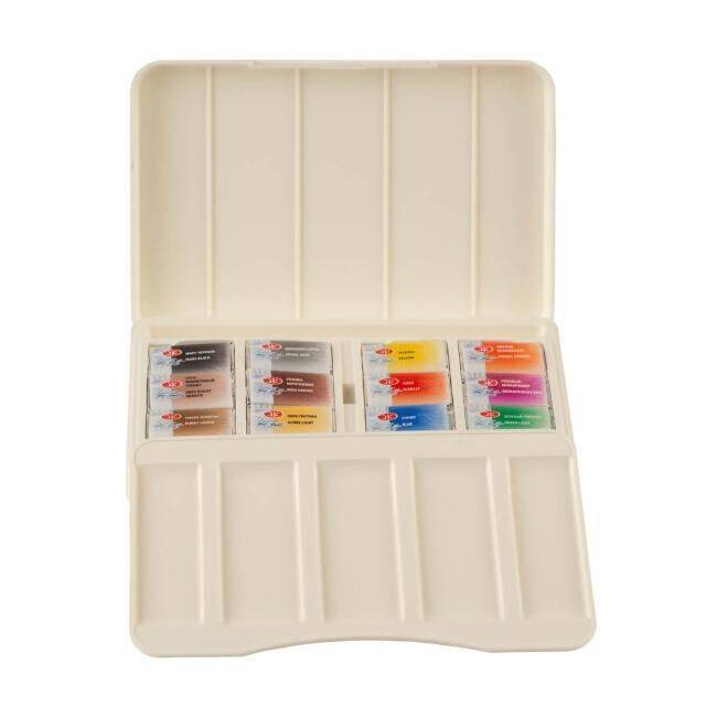 St. Petersburg White Nights Extra-Fine Tam Tablet Plastik Kutu Sulu Boya Seti 2.5 ml 12li Animalistik Renkler
