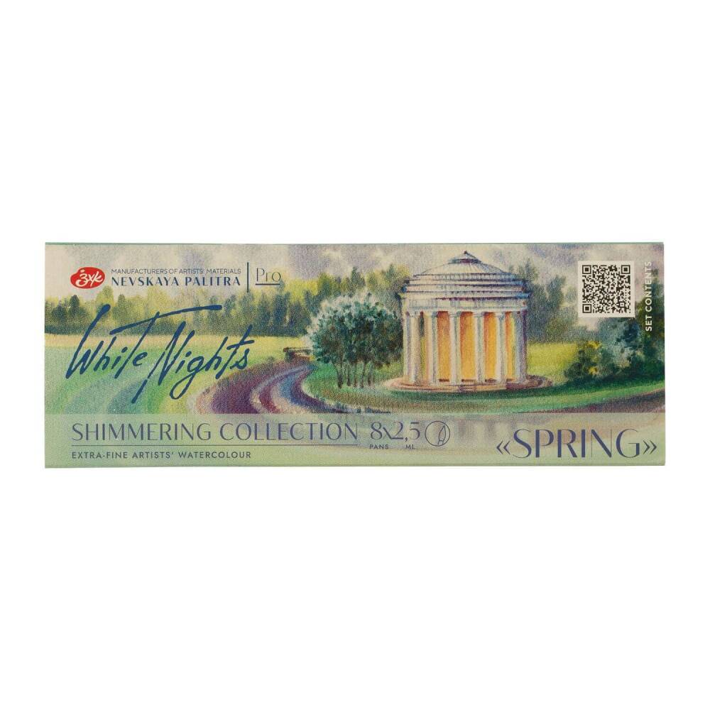 St. Petersburg White Nights Extra-Fine Tam Tablet Sulu Boya Seti 2.5 ml Shimmering Collection Spring 8li