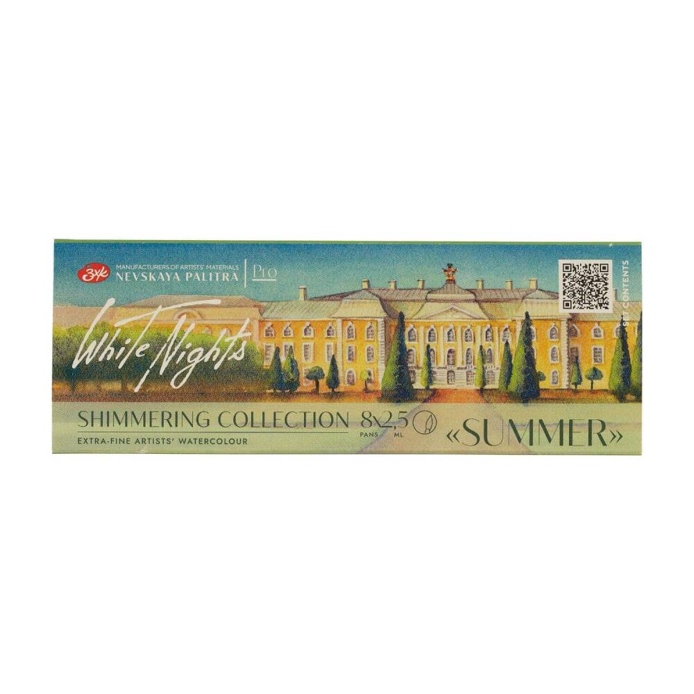 St. Petersburg White Nights Extra-Fine Tam Tablet Sulu Boya Seti 2.5 ml Shimmering Collection Summer 8li