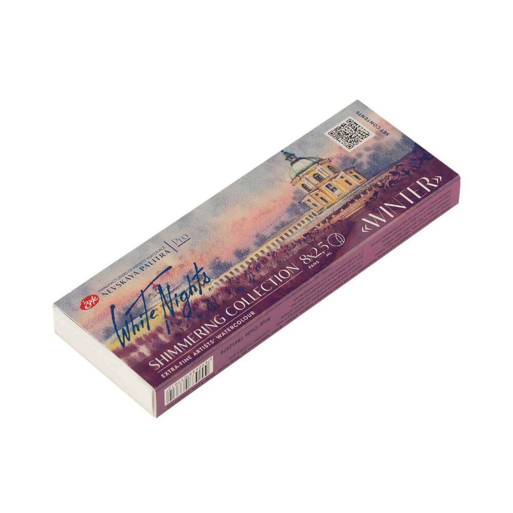 St. Petersburg White Nights Extra-Fine Tam Tablet Sulu Boya Seti 2.5 ml Shimmering Collection Winter 8li