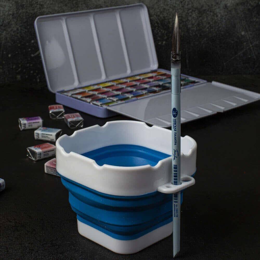 St. Petersburg White Nights Collapsible Water Container 9.8 cm Blue