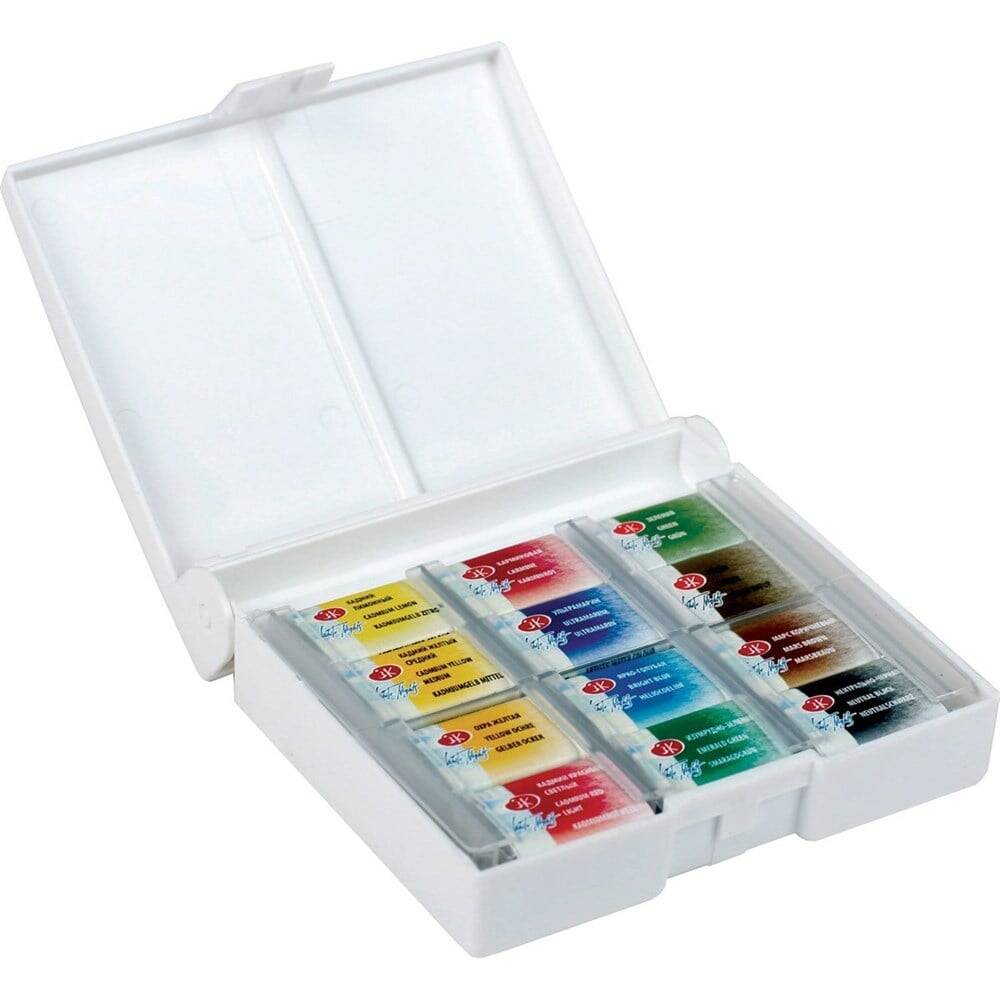 St. Petersburg White Nights Watercolor Set 12 Colors Plastic Box