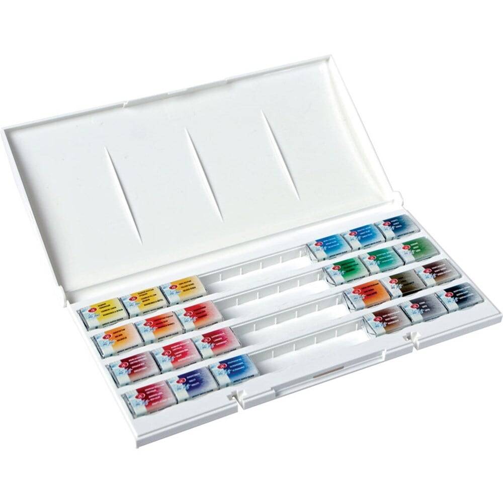 St. Petersburg White Nights Watercolor Set 24 Colors Plastic Box