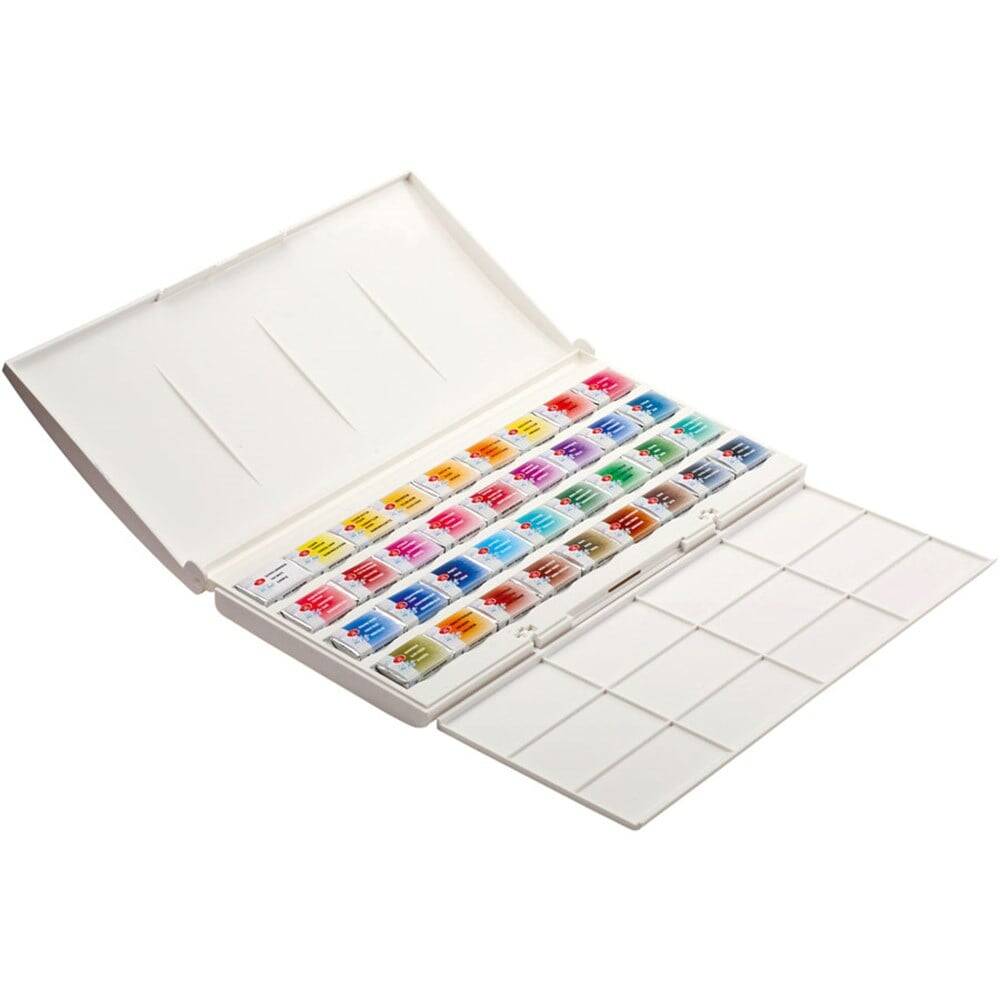 St. Petersburg White Nights Watercolor Set 36 Colors Plastic Box