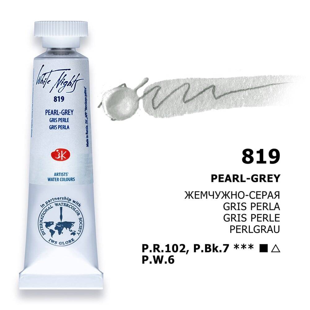 St. Petersburg White Nights Tüp Sulu Boya 10 ml 819 Pearl Grey