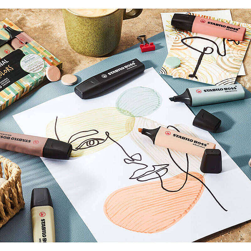 Stabilo Fosforlu Kalem Boss Natura Colors 4'lü Set 70/4-2-3
