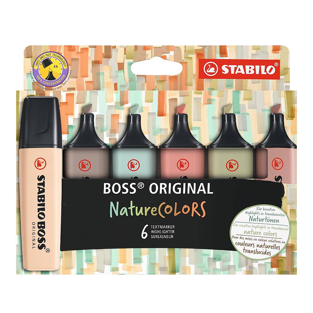 Stabilo Fosforlu Kalem Boss Natura Colors 6'lı Set 70/6-2-2