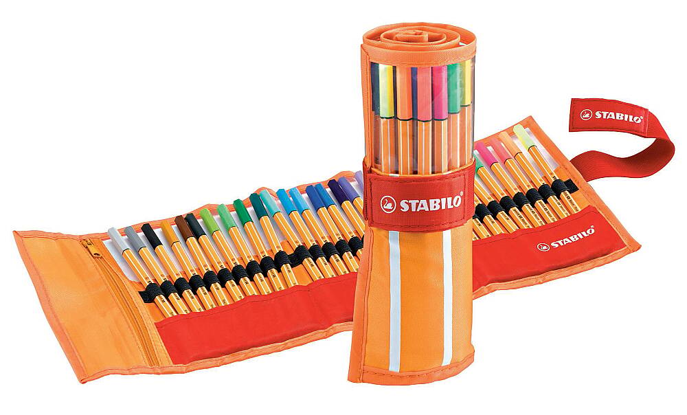 Stabilo Point 88 İnce Uçlu Kalem Seti Çantalı 30 Renk (25+5 Neon)