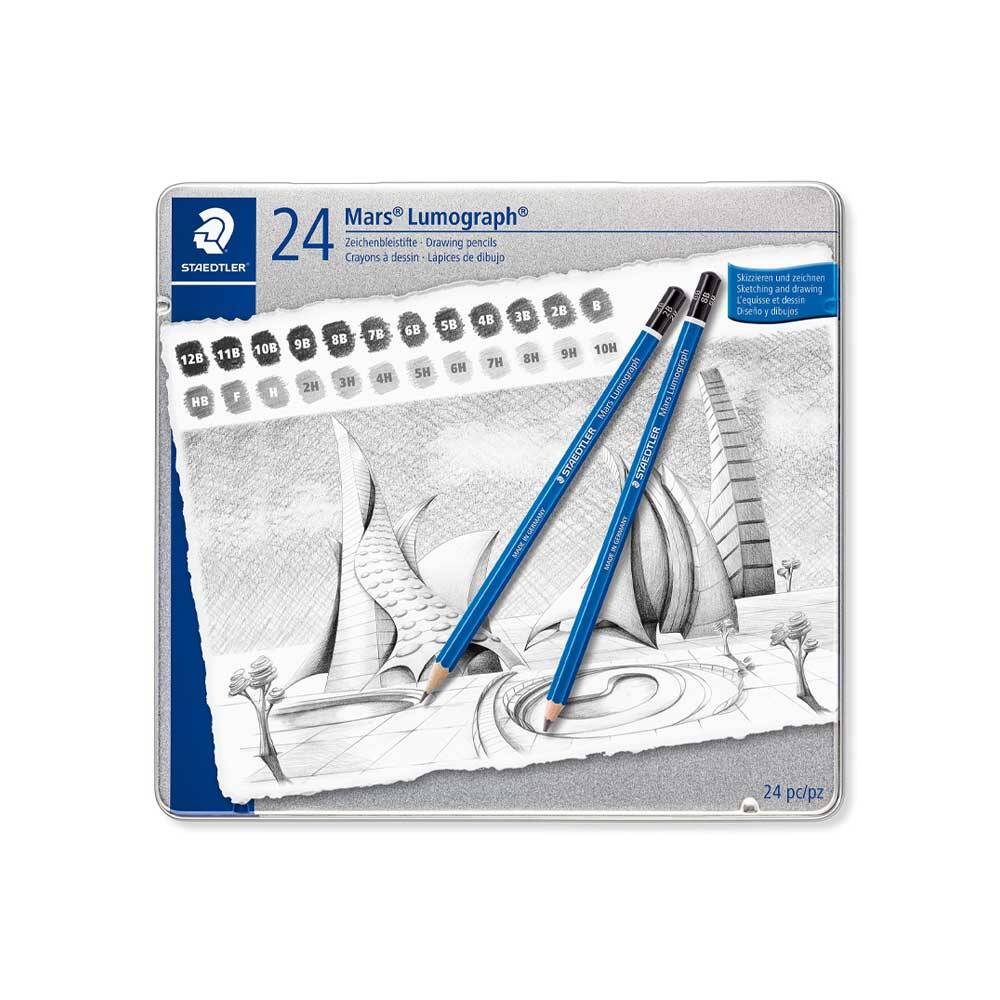 Staedtler 100 G24 Mars Lumograpy Kurşun Kalem 24'Lü