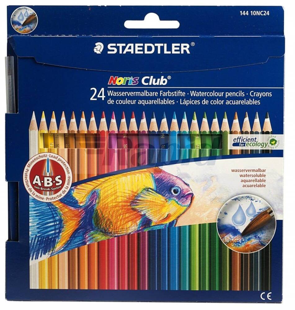 Staedtler 10Nc24 Noris Clup Suluboya-Kuru Boya Kalemi