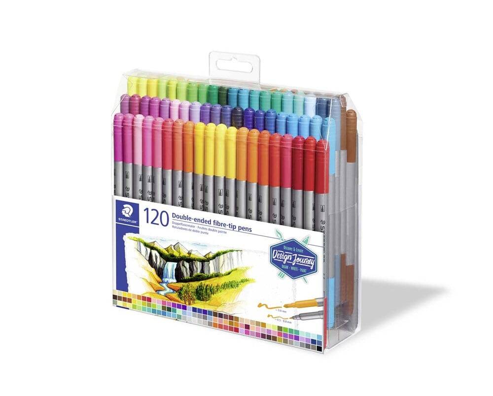 Staedtler Double-Sided Felt Tip Pen 3200 TB 120 Pieces