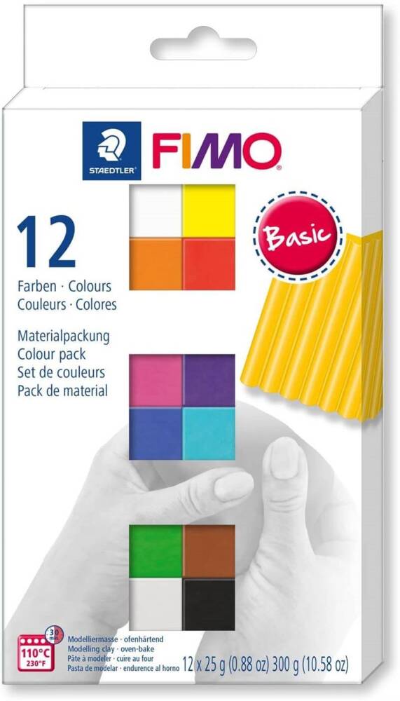 Staedtler Fimo Modelleme Kil Seti 12 Soft Renk Basic C12-1