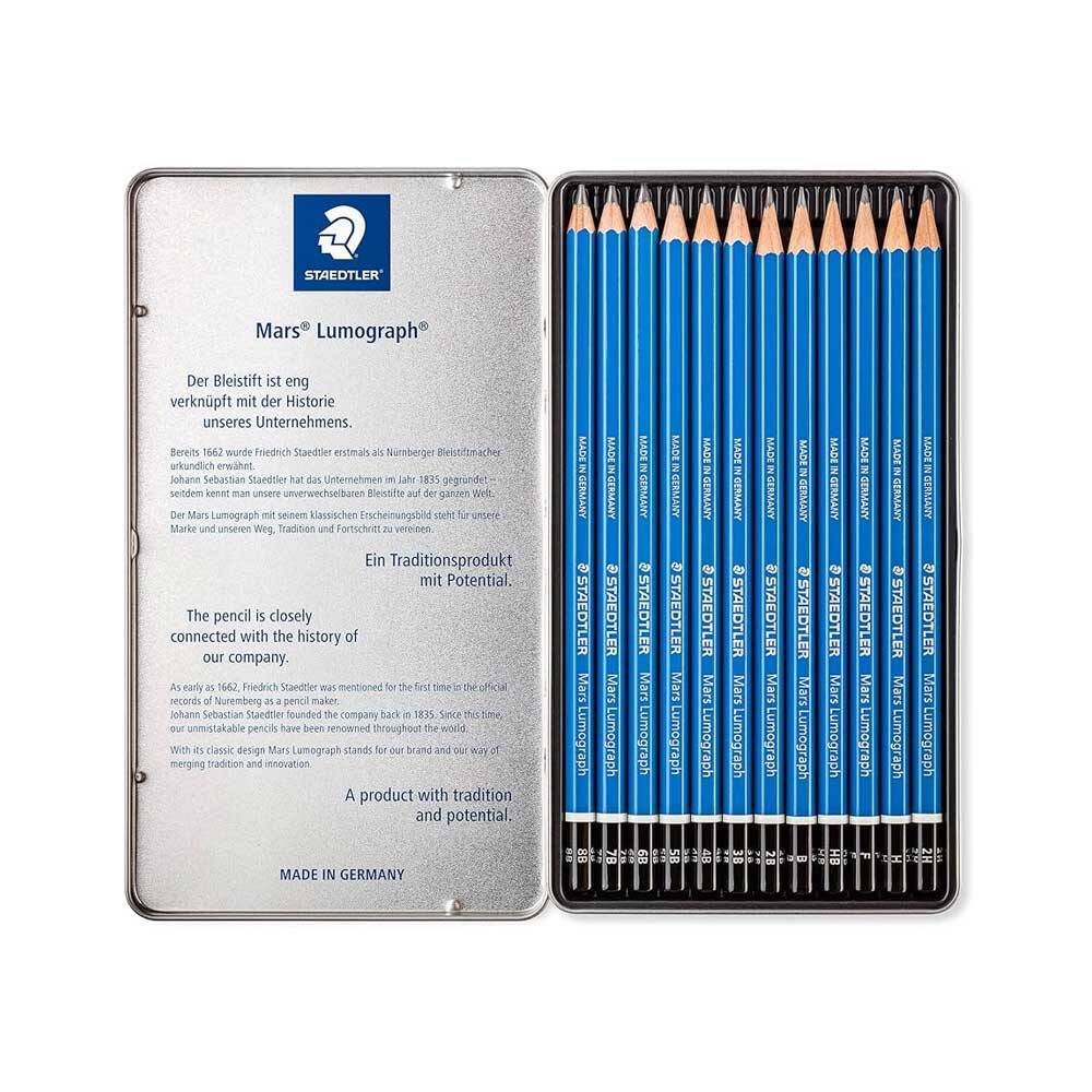 Staedtler G12 Mars Lumograpy Pencils Pack of 12