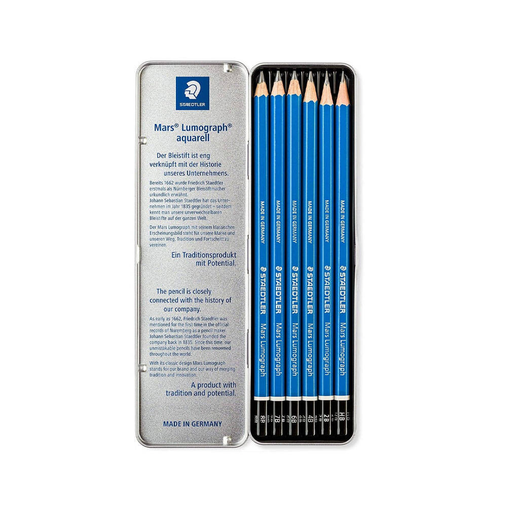Staedtler G6 Mars Lumography Pencil 6-Pack