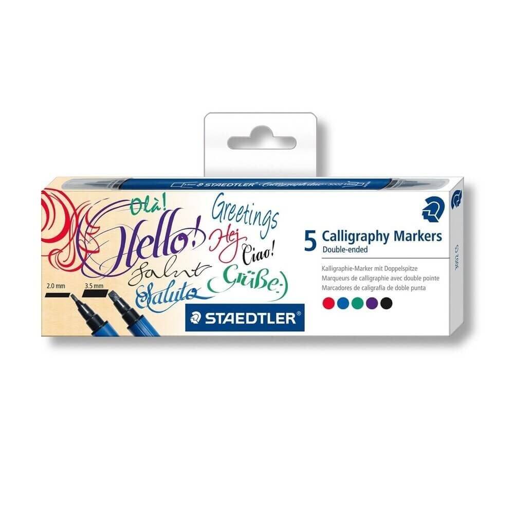 Staedtler Kaligrafi Kalemi Seti 5'li Çift Uç 3,5/2,0