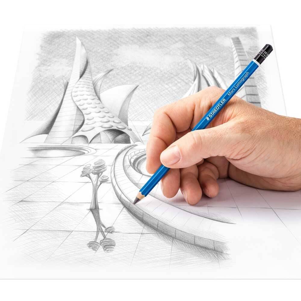 Staedtler Mars Lumograph Graduated Pencil 100-12B