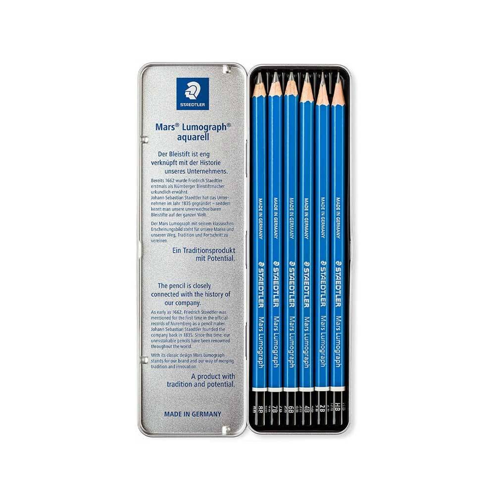 Staedtler Mars Lumograph Kurşun Kalem Seti 6'lı